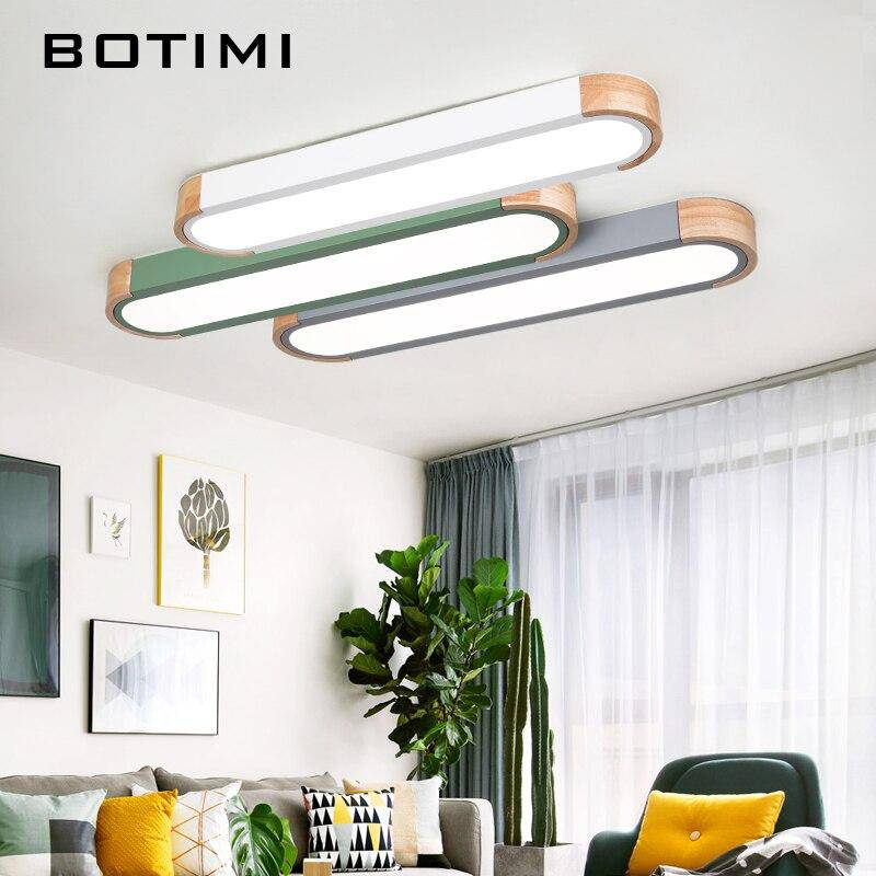 Plafonnier design LED en bois aux formes arrondies Loft - vue 3 sur 13
