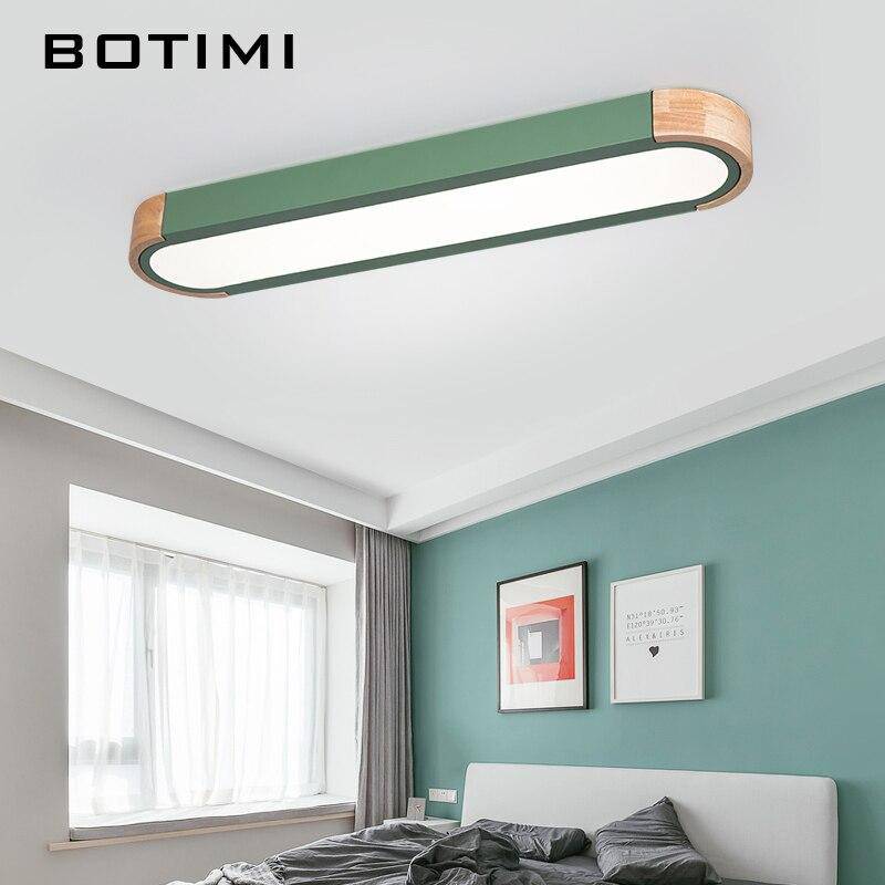 Plafonnier design LED en bois aux formes arrondies Loft - vue 4 sur 13