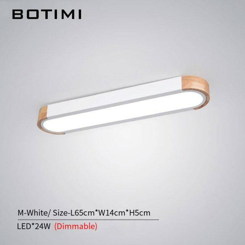 Plafonnier design LED en bois aux formes arrondies Loft