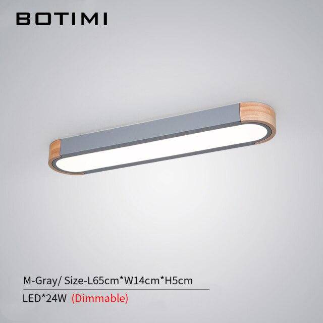 Plafonnier design LED en bois aux formes arrondies Loft - vue 10 sur 13