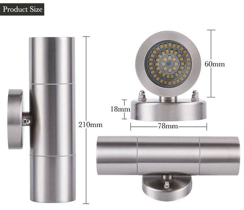 Applique murale design LED en aluminium Outdoor Jula