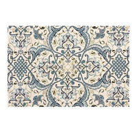 Tapis persan rectangle au style dirouz I