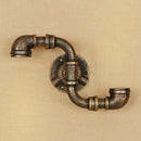 Applique murale retro LED style tuyau métallique Tino