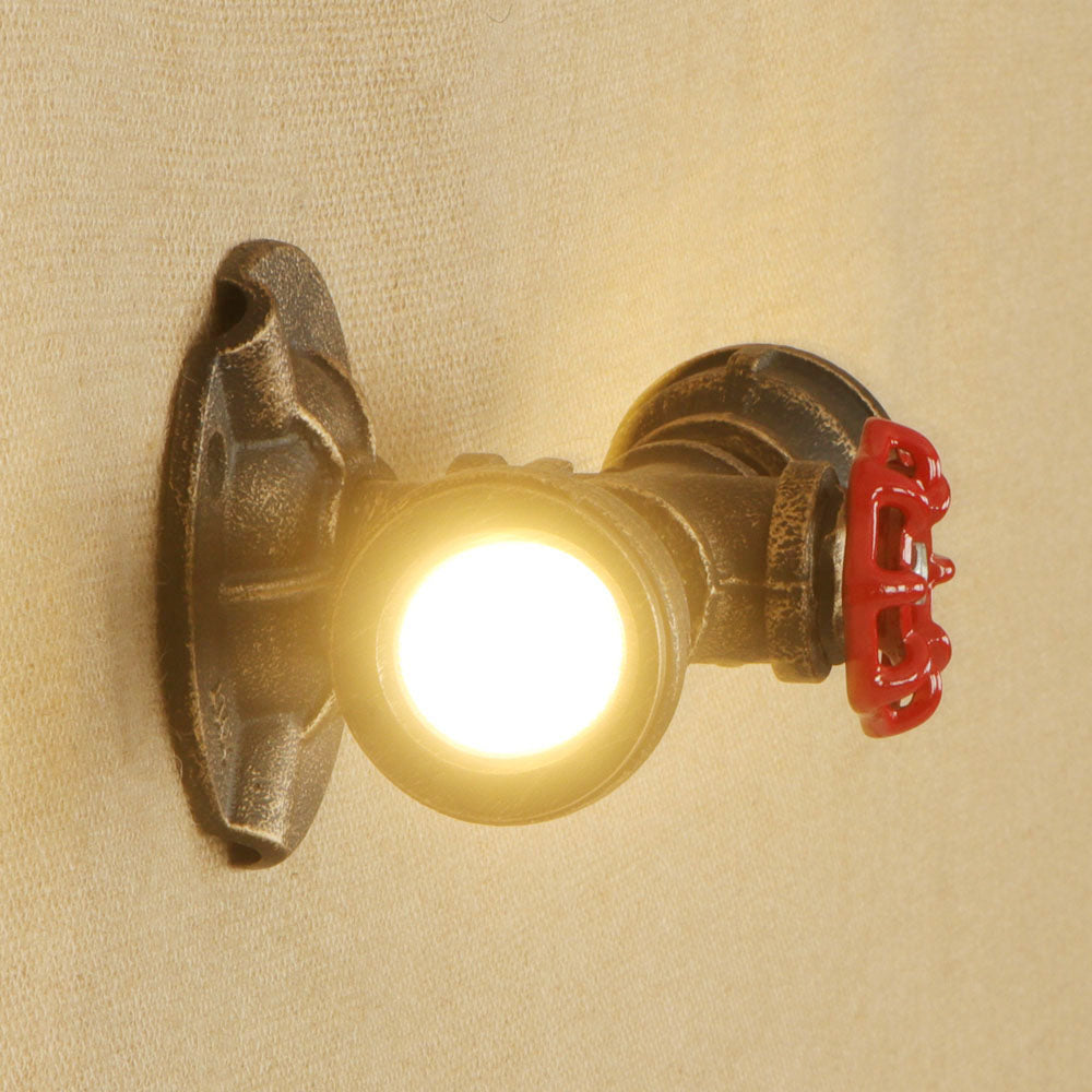 Applique murale retro LED style tuyau métallique Tino - vue 11 sur 14