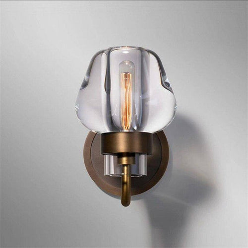 Applique murale design LED avec verre cristal style Sconce