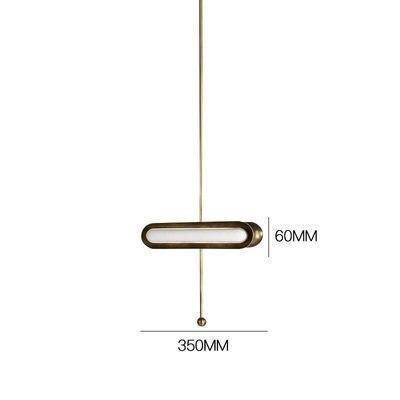 Suspension design LED arrondie en métal style Shining - vue 8 sur 10