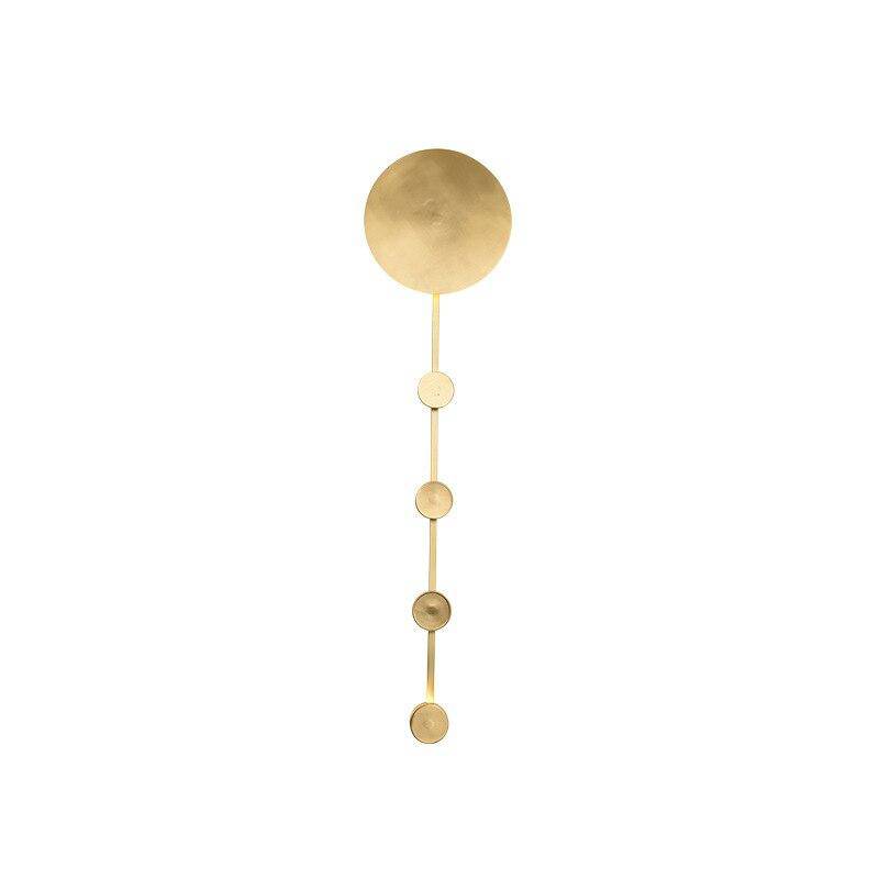 Applique murale design LED dorée avec disque style Shining - vue 6 sur 5