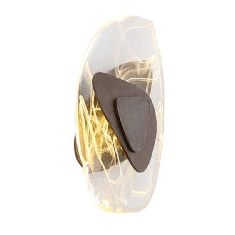 Applique murale design LED aux formes arrondies en verre Luxury - vue 8 sur 7