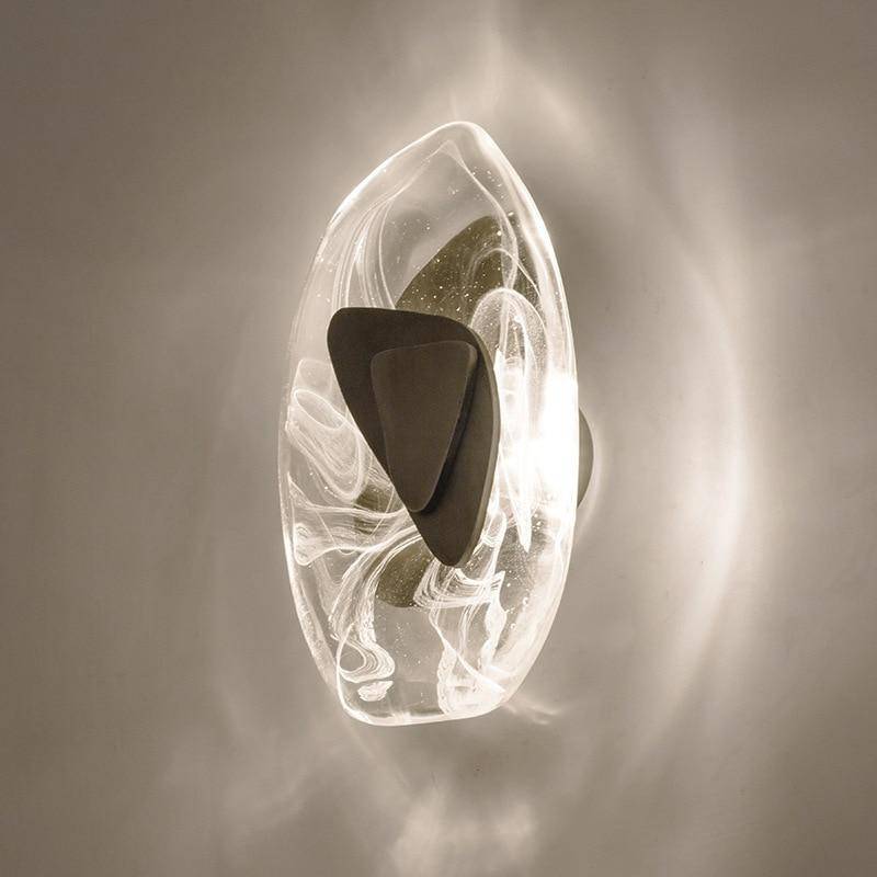 Applique murale design LED aux formes arrondies en verre Luxury - vue 5 sur 7