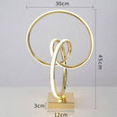 Chambre de chevet design moderne LED en spirale dorée Art