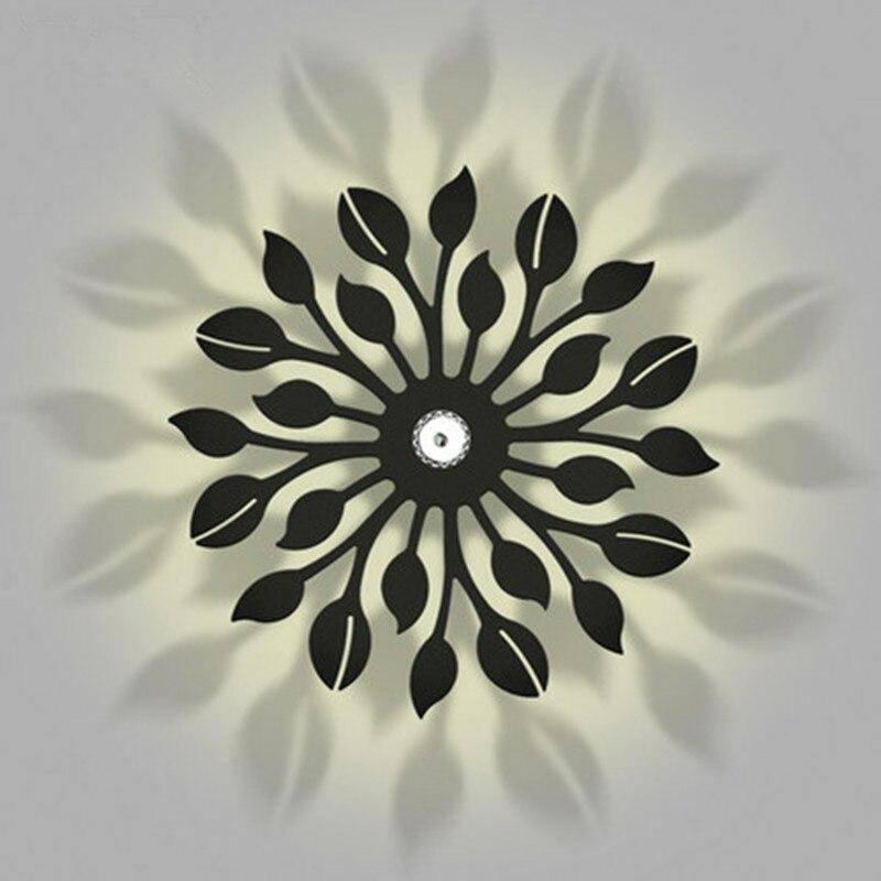 Applique murale design LED en métal style Sun Creative - vue 6 sur 6