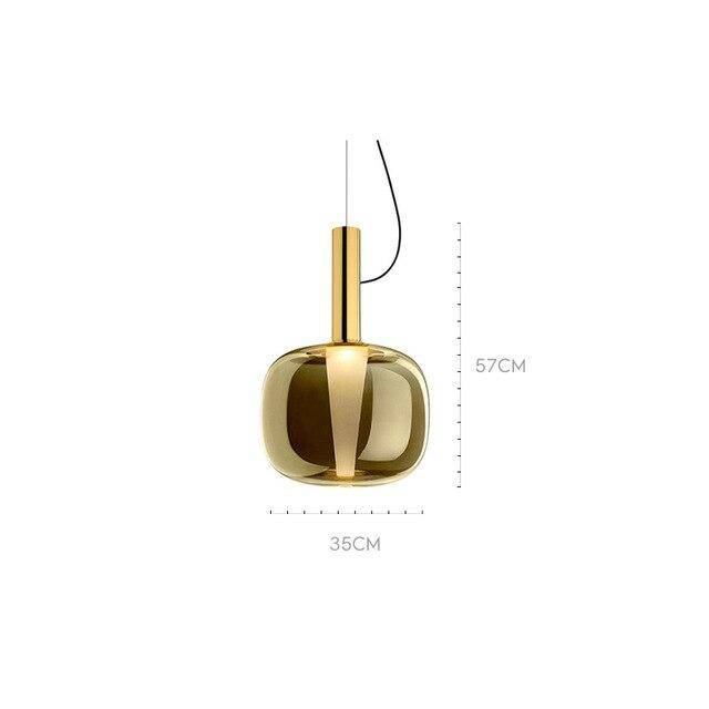 Suspension design en verre fumé de couleur Luxury - vue 4 sur 6