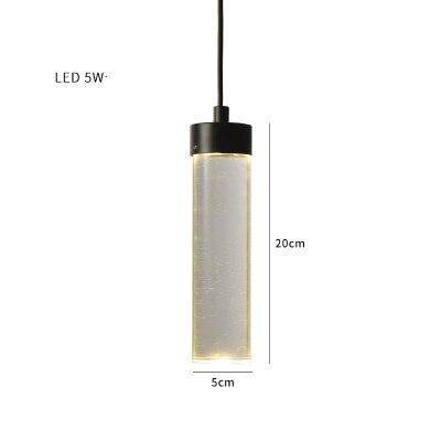 Suspension design cylindre en verre de plusieurs longueur - vue 10 sur 10