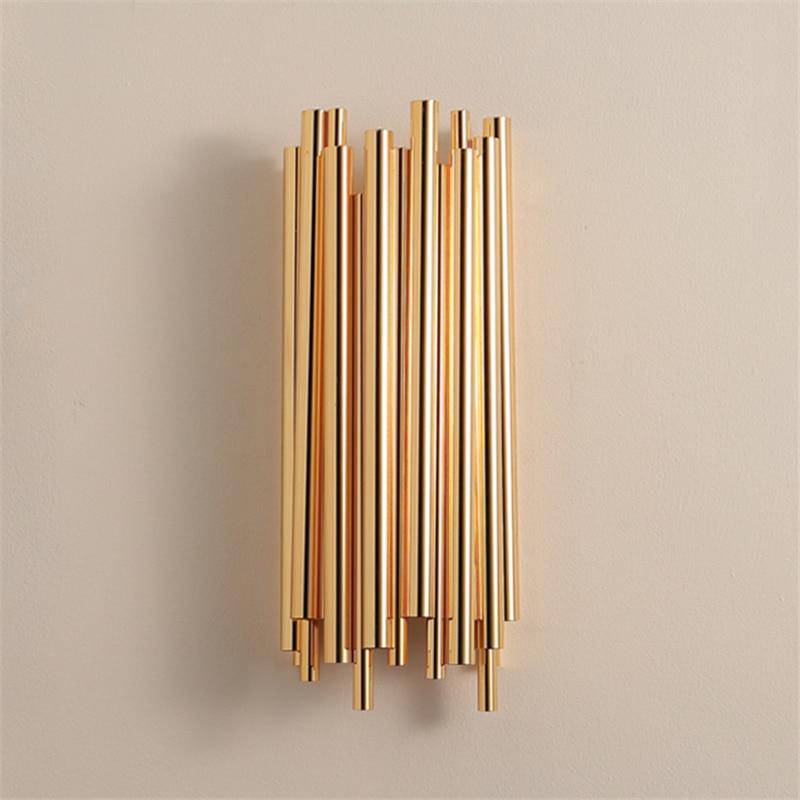 Applique murale design LED en métal doré style Shining - vue 7 sur 8