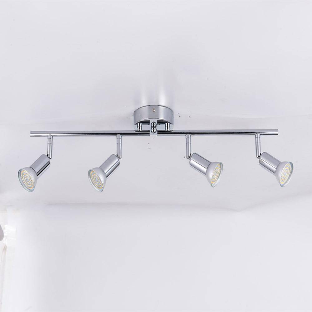 Plafonnier à spots LEDs ajustable chromé Home - vue 3 sur 6