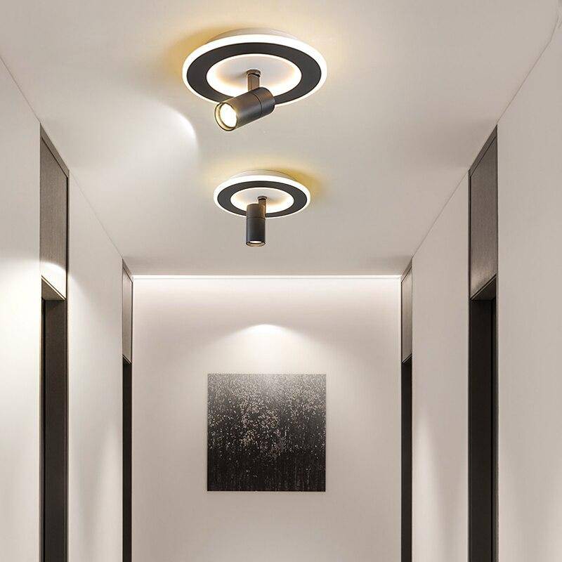 Plafonnier circulaire LED en métal noir Mosko - vue 4 sur 4
