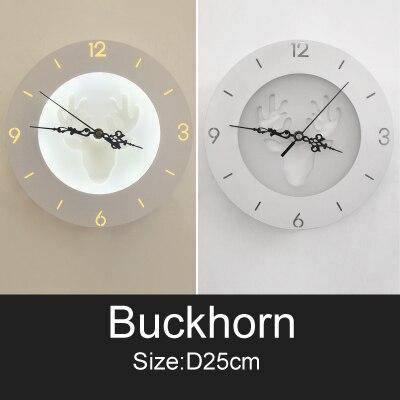 Horloge murale ronde style moderne aux motifs animaux 25cm - vue 7 sur 8