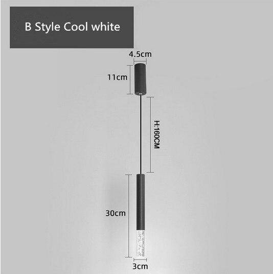 Suspension design LED cylindrique en acier Mosko - vue 7 sur 10