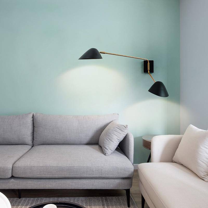 Applique murale design LED noire avec abat-jour en métal Home - vue 3 sur 7