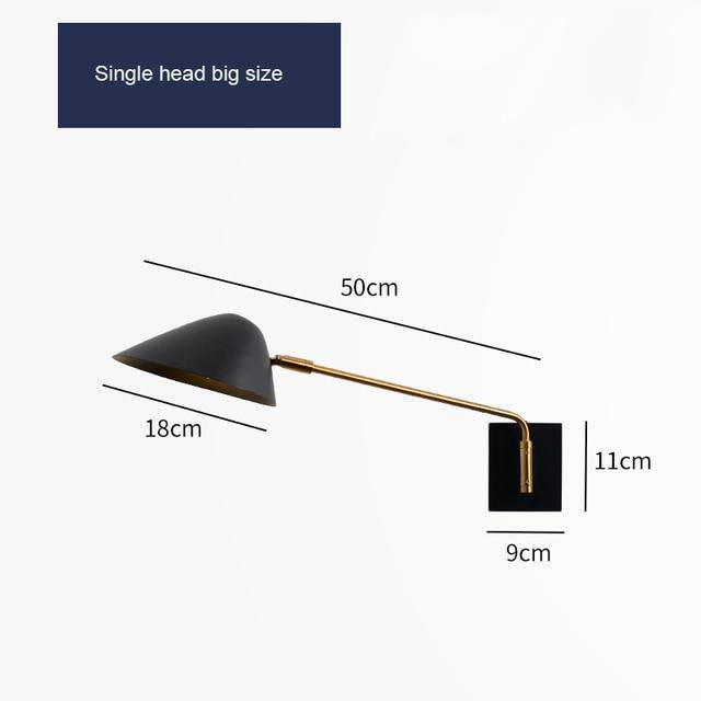 Applique murale design LED noire avec abat-jour en métal Home - vue 6 sur 7