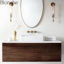 Applique murale retro LED avec abat-jour cylindre style Bronze
