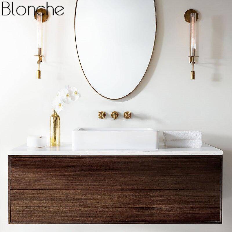 Applique murale retro LED avec abat-jour cylindre style Bronze - vue 3 sur 8