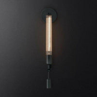 Applique murale retro LED avec abat-jour cylindre style Bronze