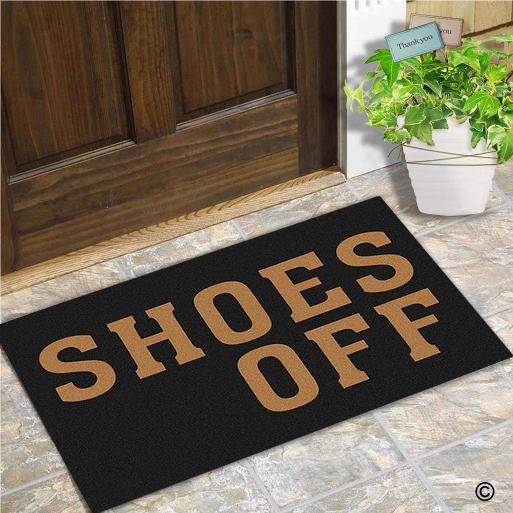 Paillasson rectangle shoes off Doormat - vue 3 sur 3