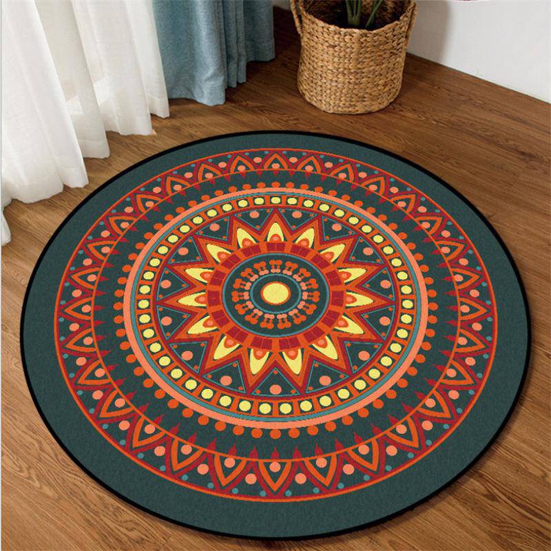 Tapis rond aux motifs Mandala - vue 3 sur 5