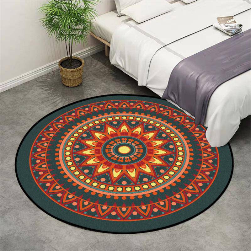 Tapis rond aux motifs Mandala - vue 4 sur 5