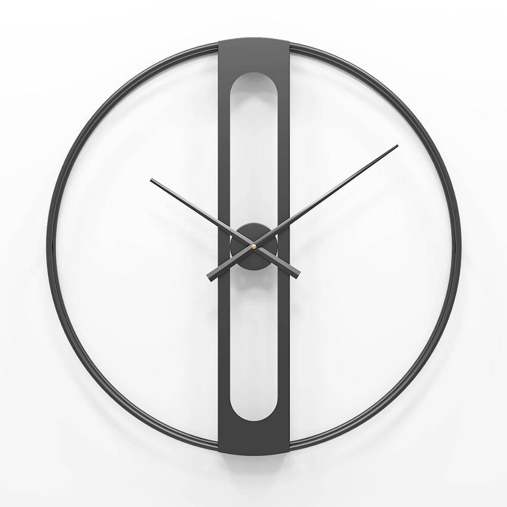 Horloge murale design rond en métal rétro 50cm Garden - vue 6 sur 6