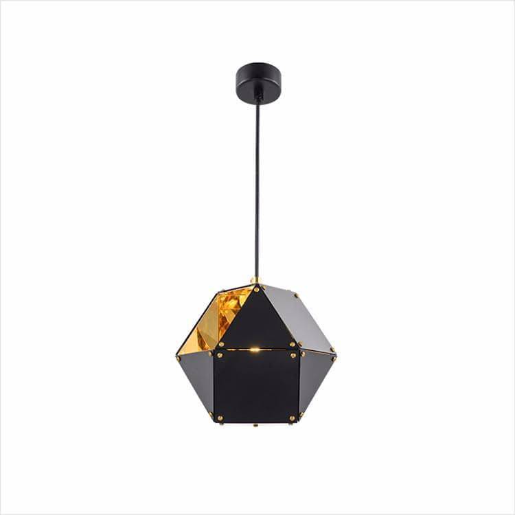 Suspension design à LED en métal style géométrique Gallery - vue 4 sur 4