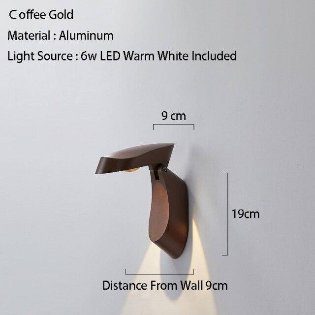 Applique murale design à LED avec abat-jour en métal géométrique Loft - vue 5 sur 10