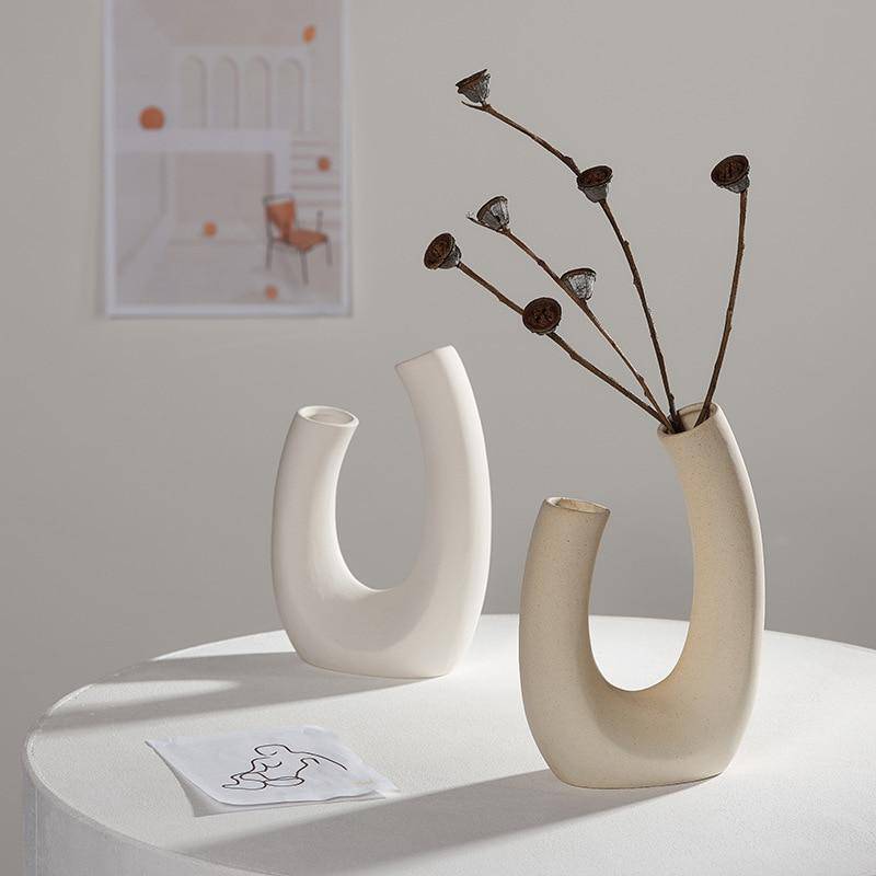Vase design en céramique style Nordic - vue 3 sur 16