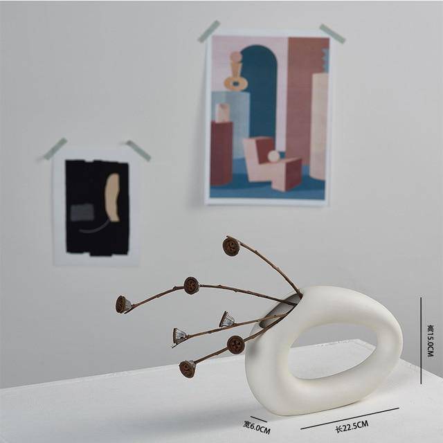 Vase design en céramique style Nordic - vue 9 sur 16