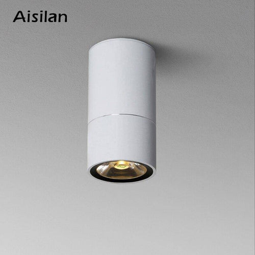 Spot moderne LED rond avec trait fin argenté Loft