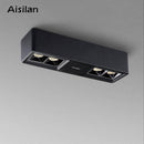 Spot rectangle moderne LED en métal design Light