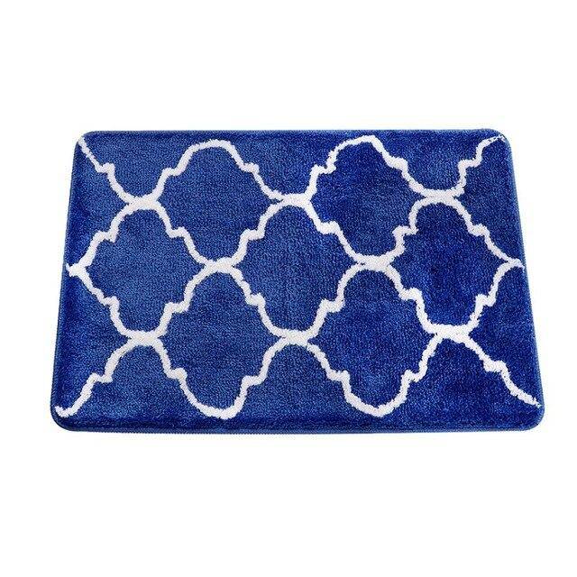 Tapis de bain rectangle coloré à motifs Finel - vue 7 sur 7