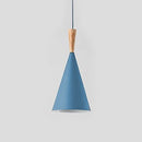 Suspension moderne LED abat-jours différents et colorés Alda