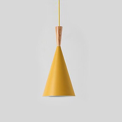 Suspension moderne LED abat-jours différents et colorés Alda