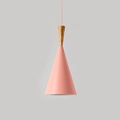 Suspension moderne LED abat-jours différents et colorés Alda