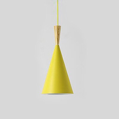 Suspension moderne LED abat-jours différents et colorés Alda