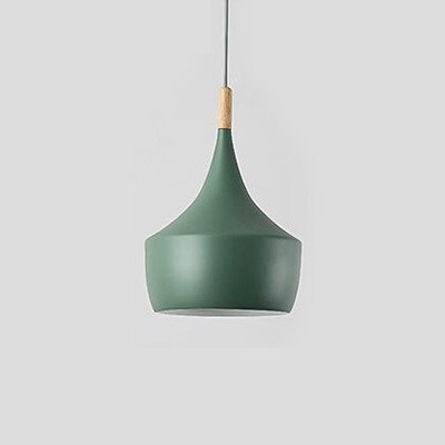 Suspension moderne LED abat-jours différents et colorés Alda