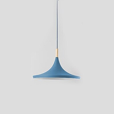 Suspension moderne LED abat-jours différents et colorés Alda