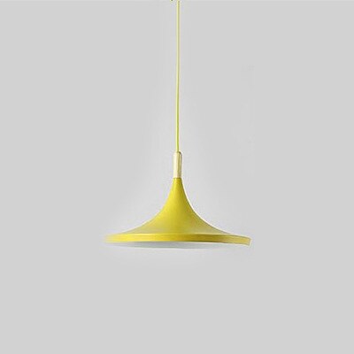 Suspension moderne LED abat-jours différents et colorés Alda