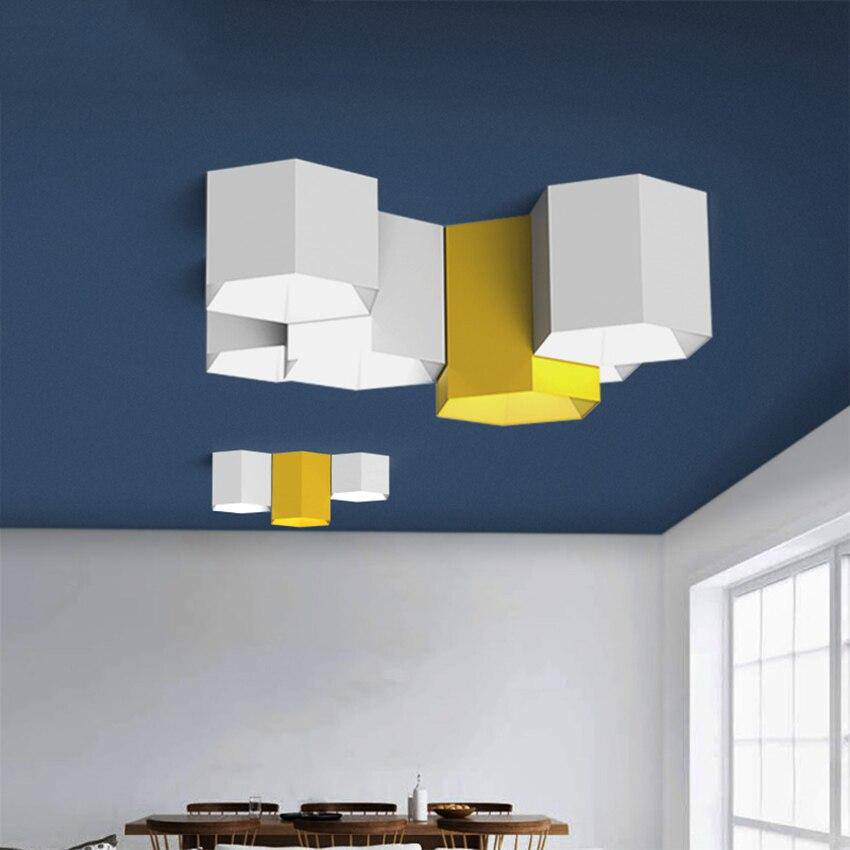 Plafonnier hexagonal de couleur Geometric - vue 4 sur 17