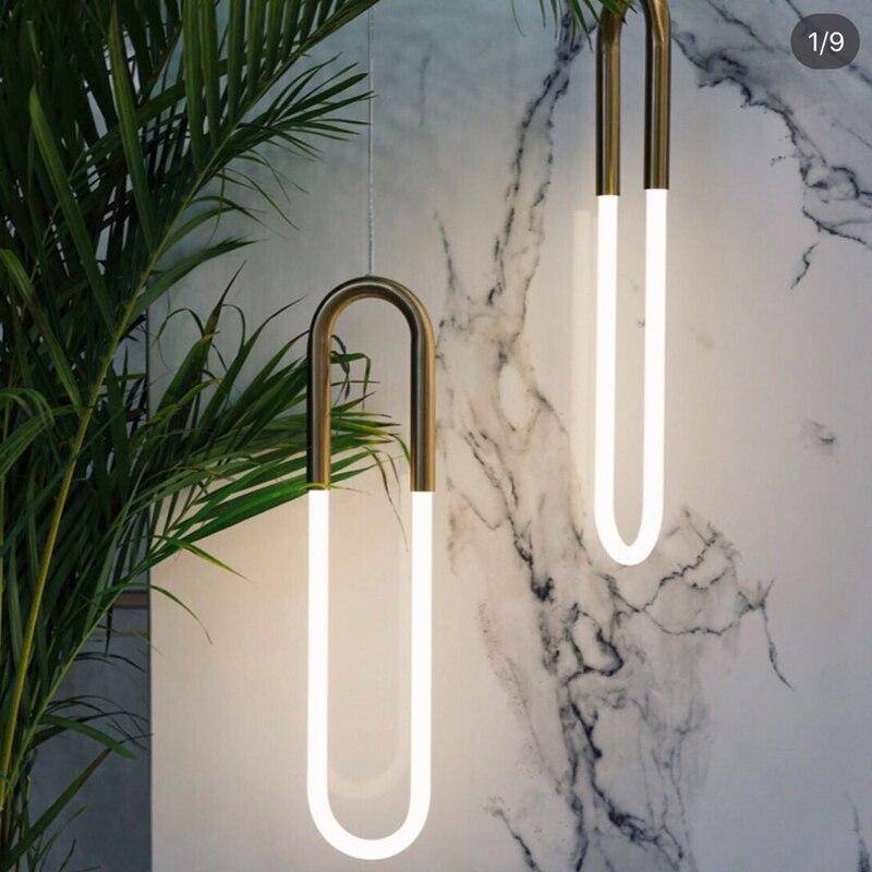 Suspension design moderne LED en anneau allongé Hang - vue 3 sur 9