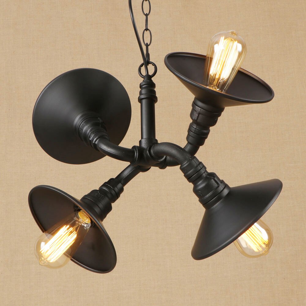 Suspension vintage LED tuyaux noués réglables Liveria - vue 3 sur 5