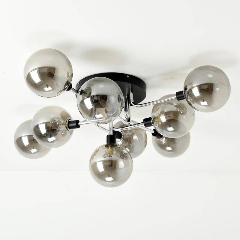 Plafonnier design à LED avec bras et boules en verres Glass - vue 4 sur 5