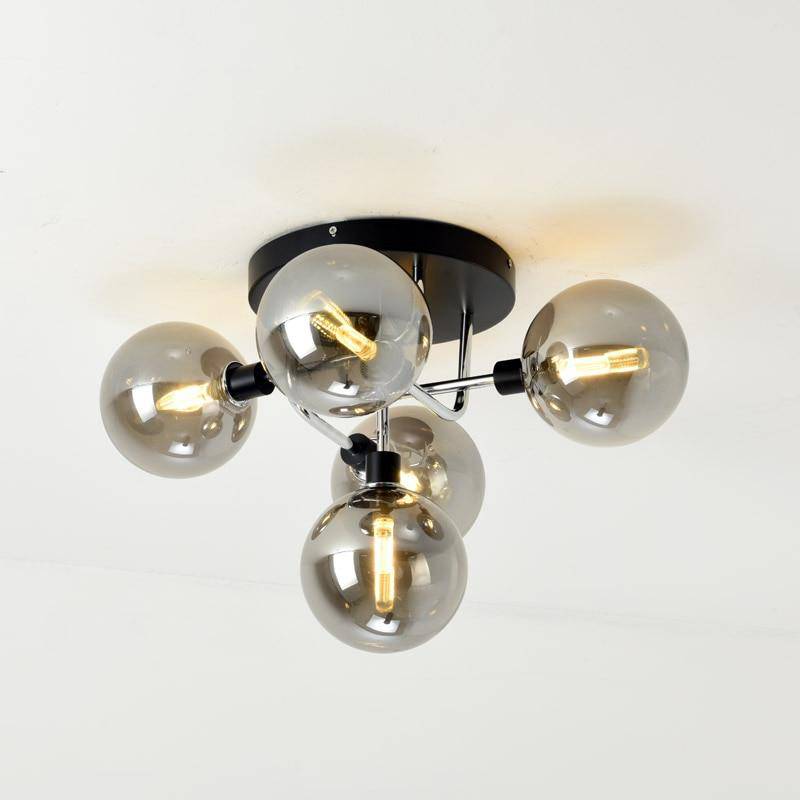 Plafonnier design à LED avec bras et boules en verres Glass - vue 3 sur 5